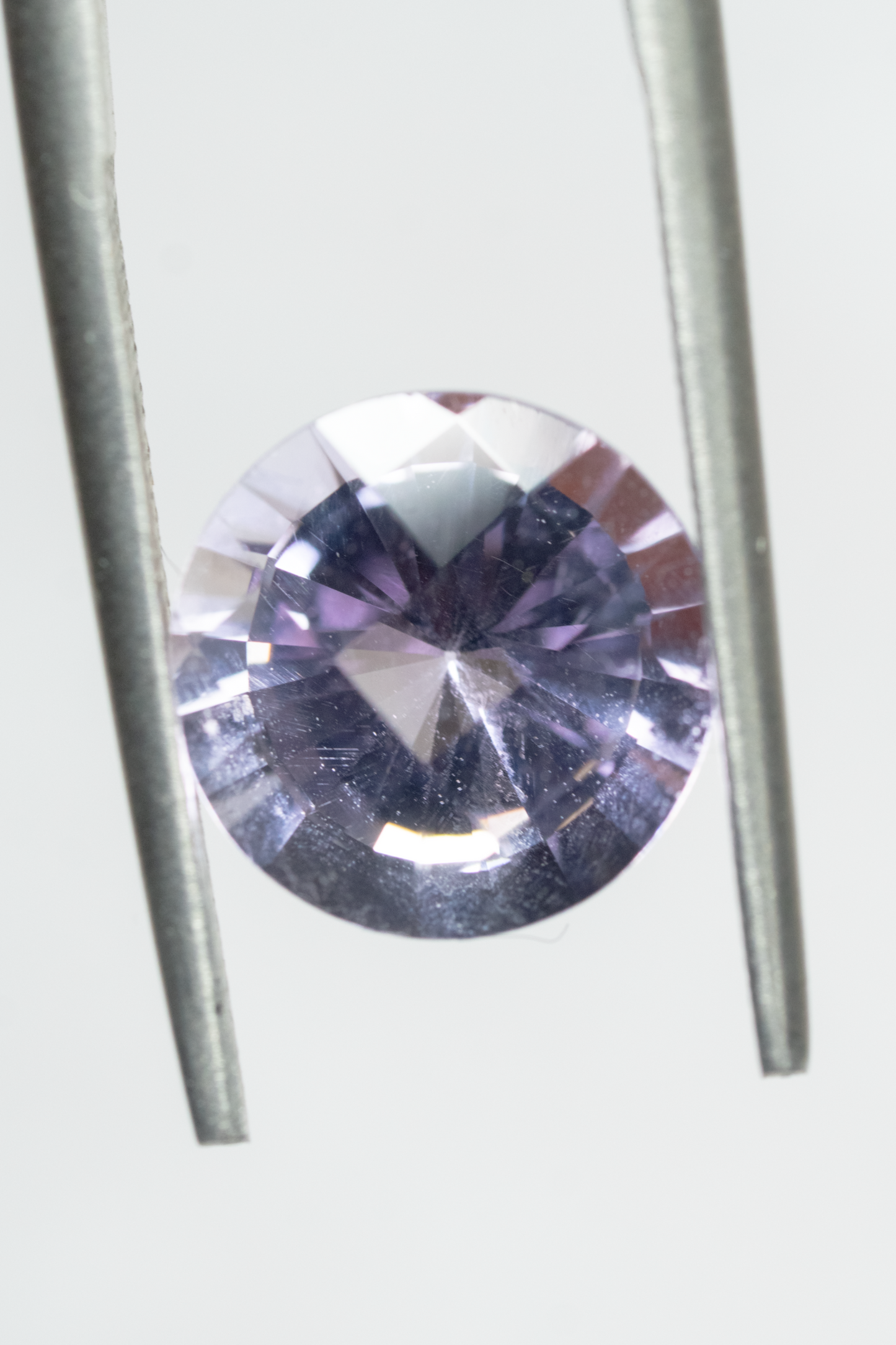 3.19ct Round Rare Galaxy Purple Amethyst
