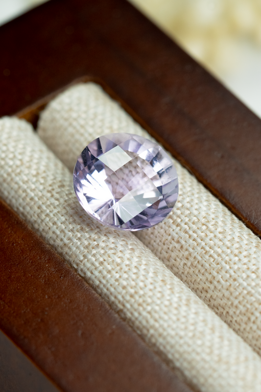 3.19ct Round Rare Galaxy Purple Amethyst