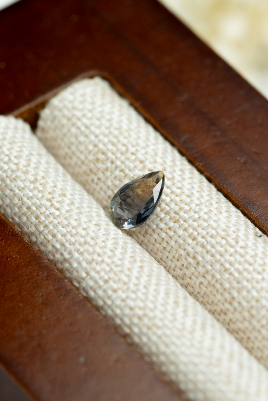 0.44ct Pear Purple Blue Sapphire Songea