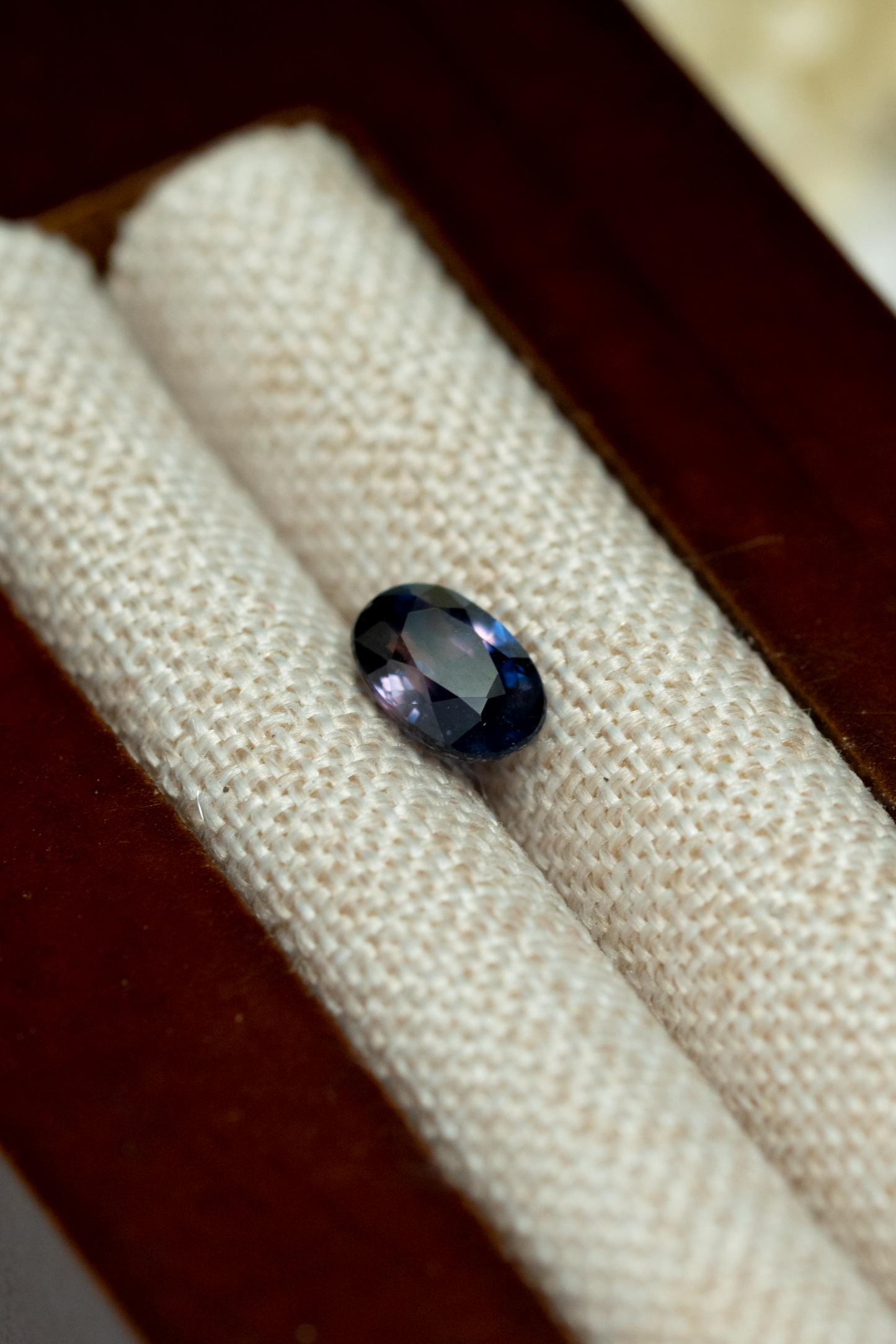 0.67 Oval Dark Galaxy Sapphire