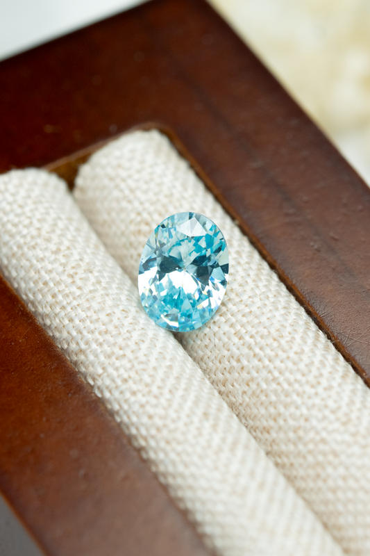 Oval BlueCubic Zirconia