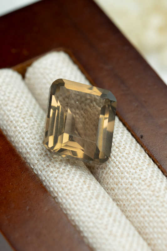 5.85ct Rectangle Smoky Quartz