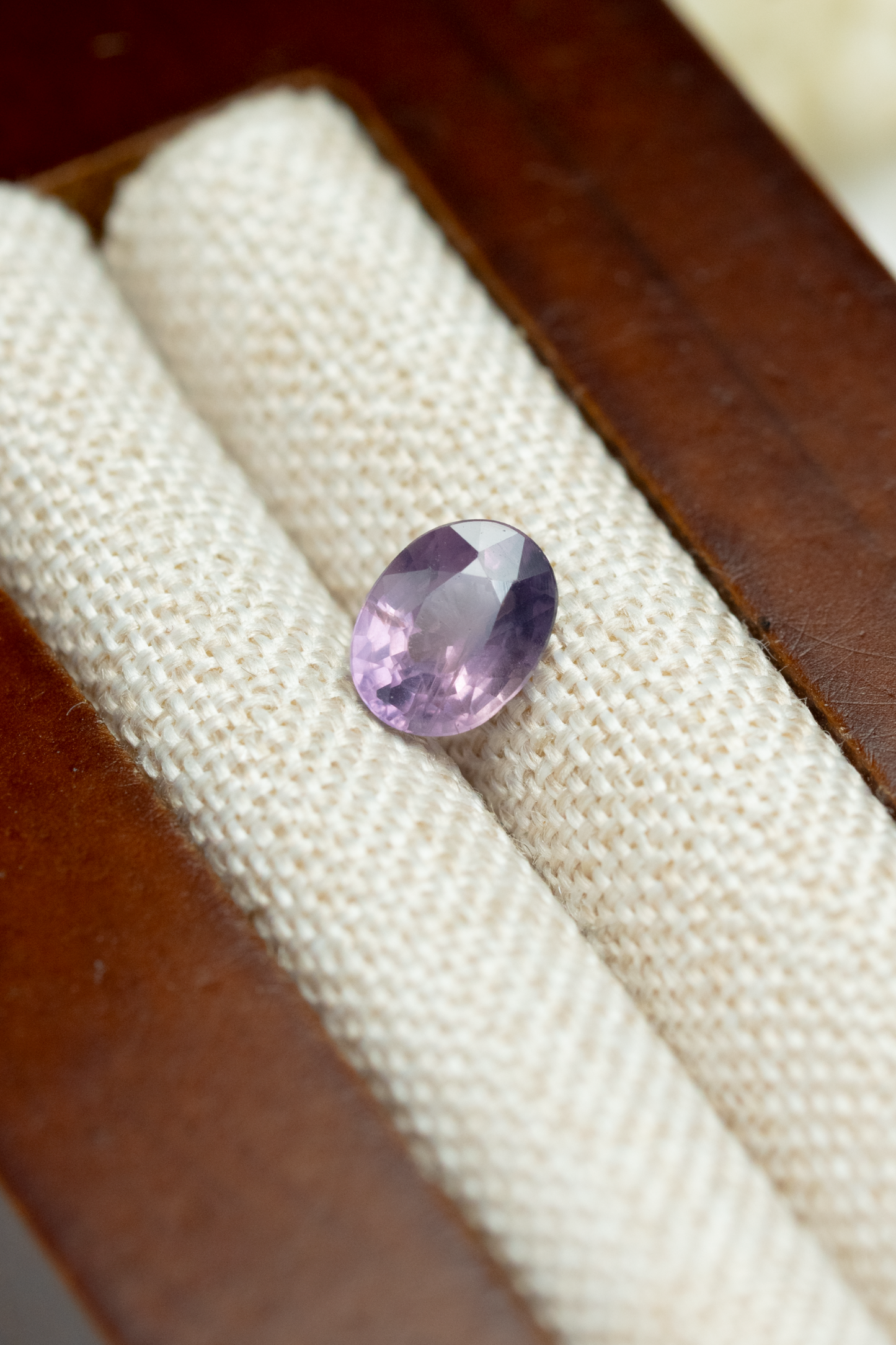 0.79ct Oval Purple Sapphire