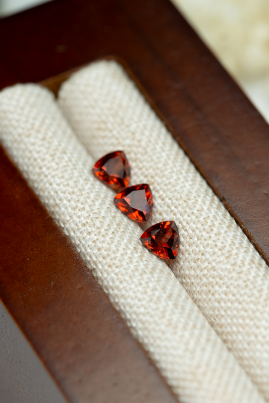 0.30ct Trillion Red Garnet