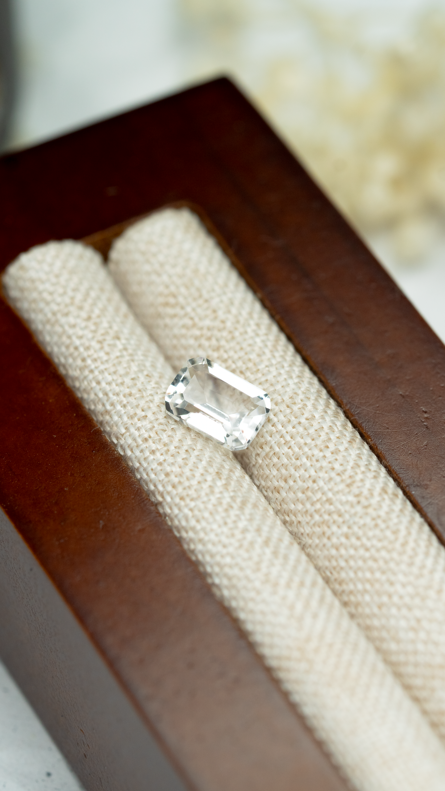 0.85ct Emerald White Quartz