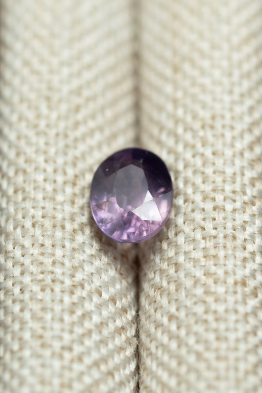 0.79ct Oval Purple Sapphire