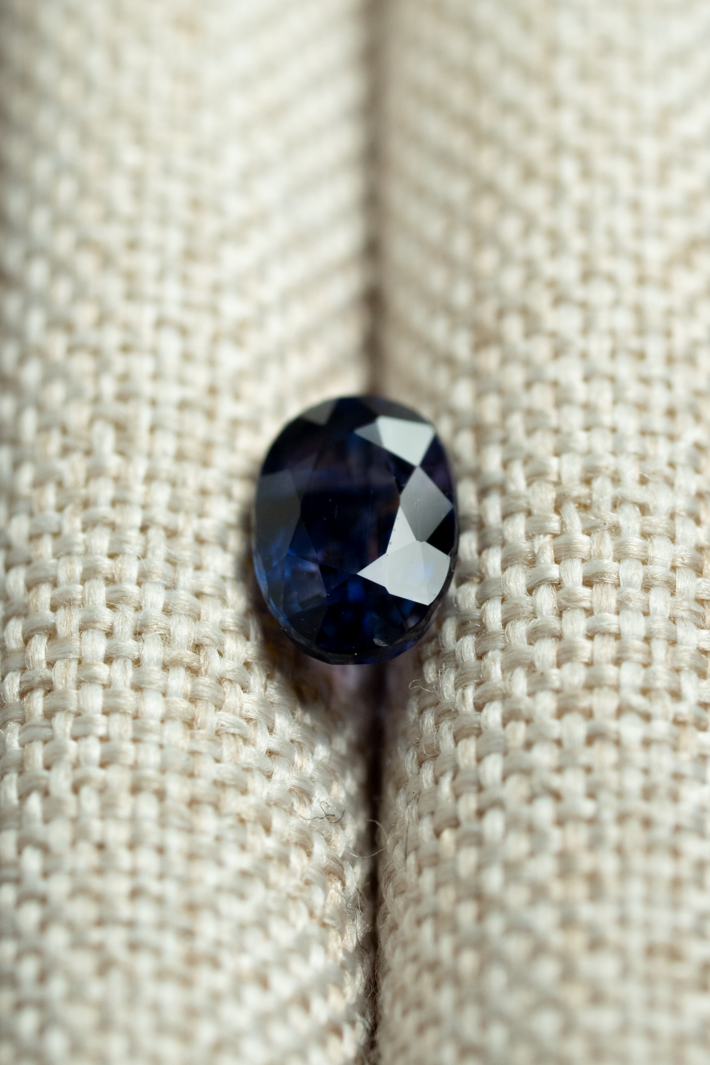 0.67 Oval Dark Galaxy Sapphire