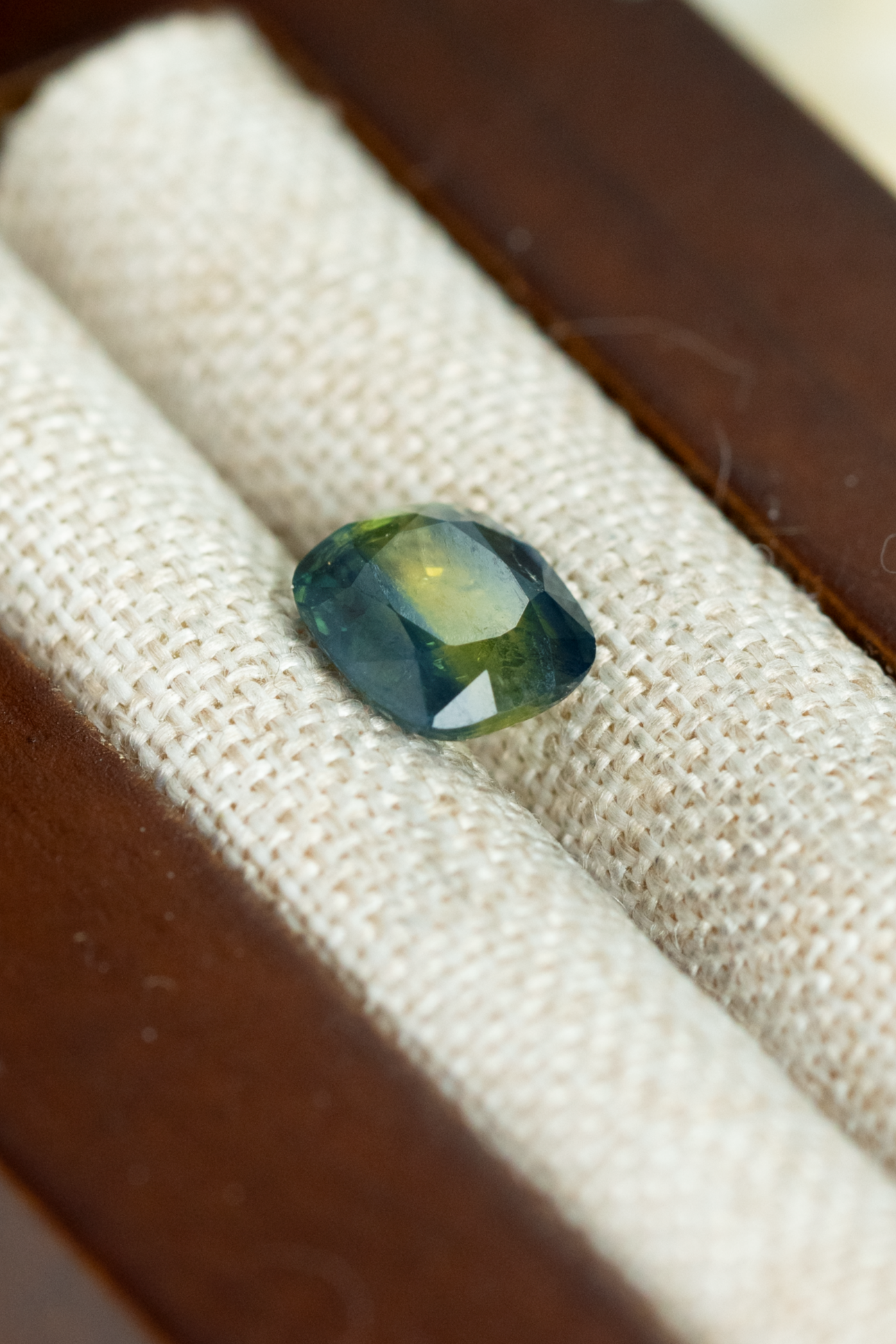 1.21ct Cushion Bi-Colour Sapphire