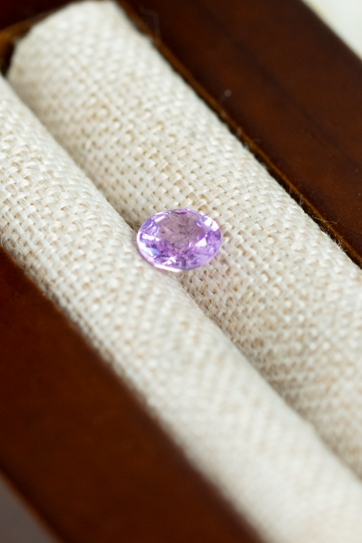 0.41ct Round Light Purple Sapphire