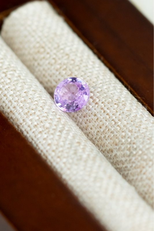 0.41ct Round Light Purple Sapphire