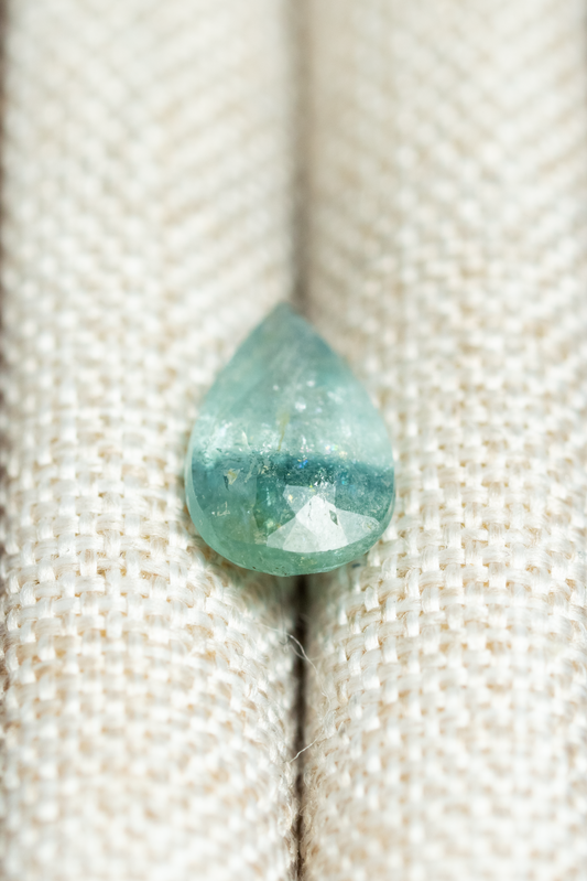 0.97ct Pear Ocean Blue Tourmaline
