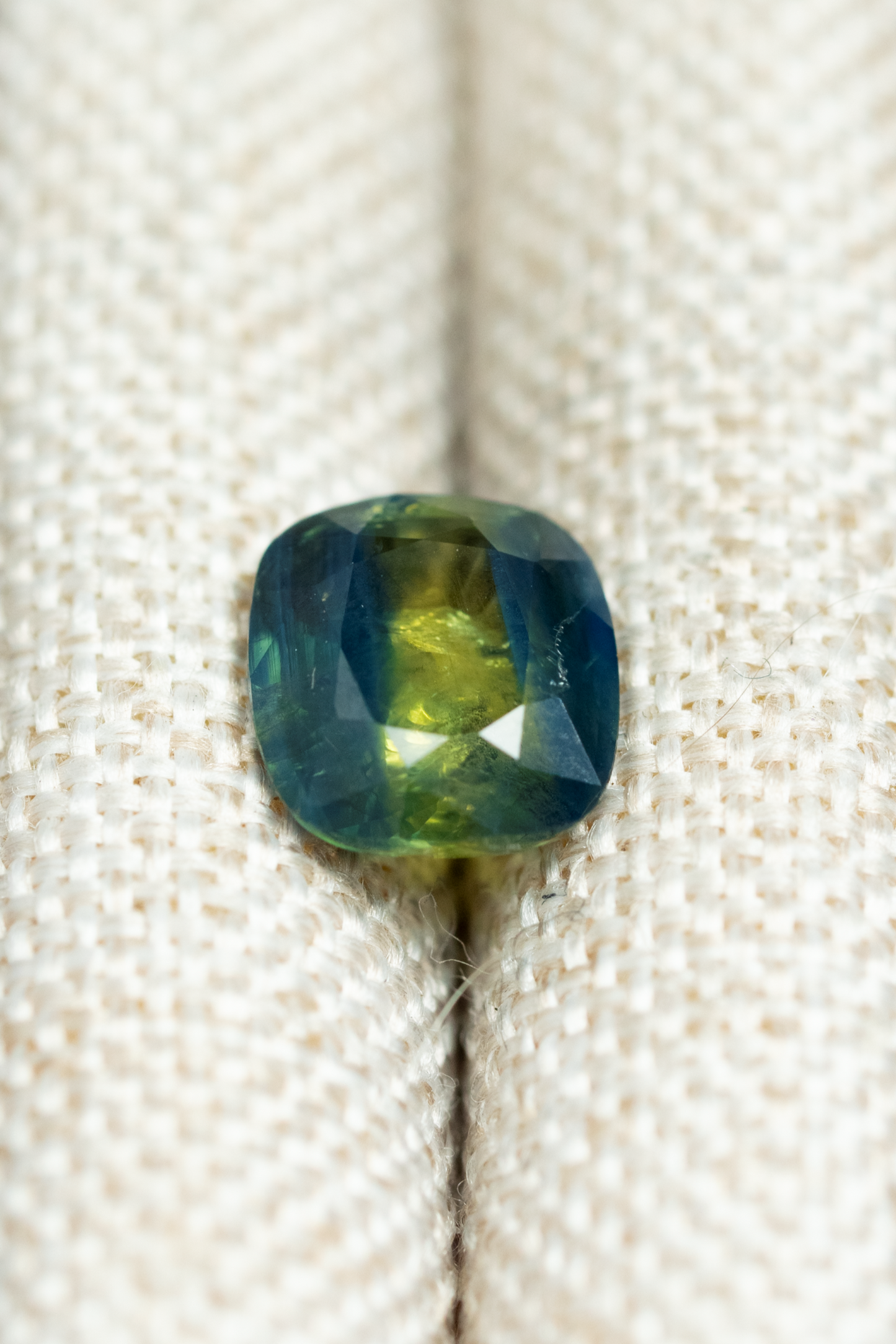 1.21ct Cushion Bi-Colour Sapphire