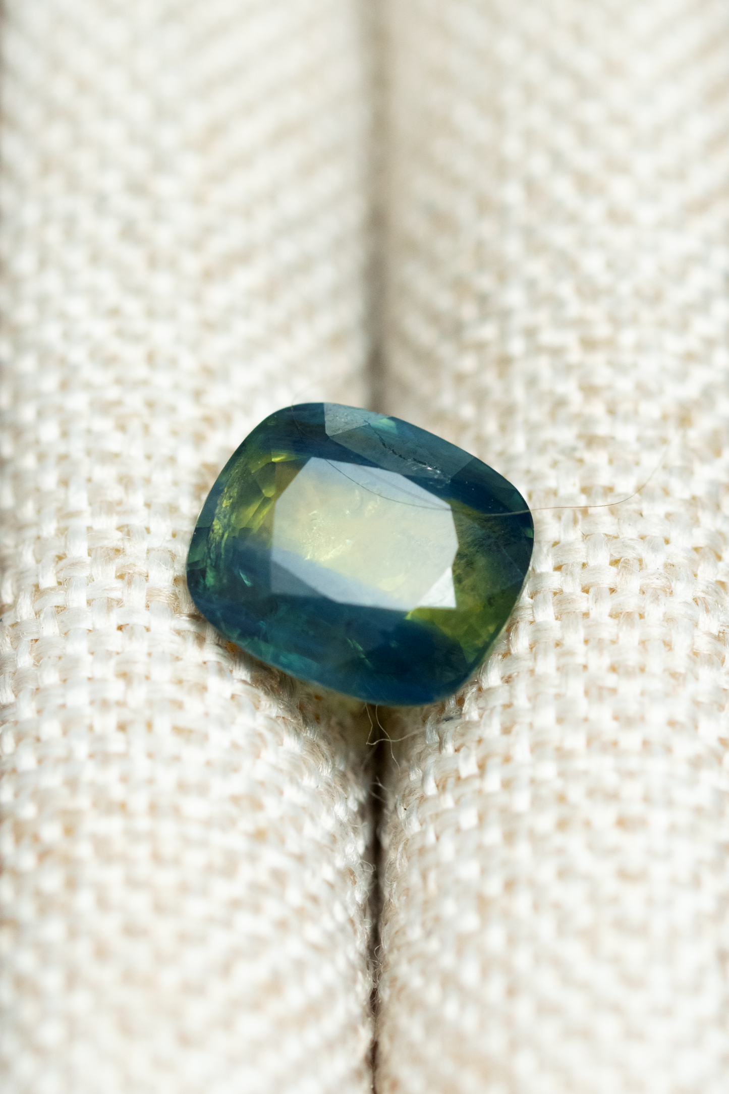 1.21ct Cushion Bi-Colour Sapphire