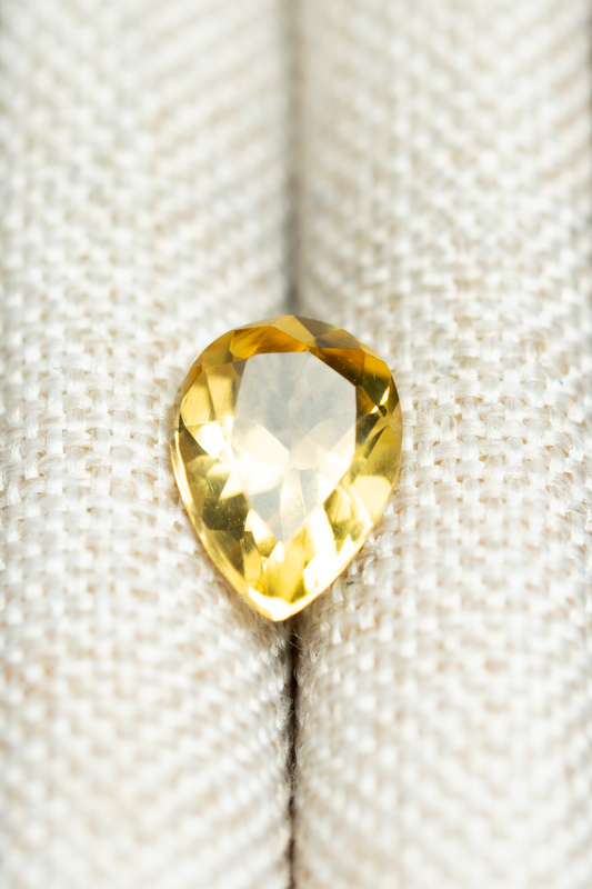 0.20ct Pear Yellow Citrine